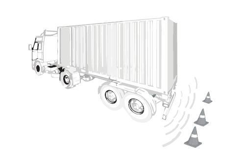 para caminhões com o diodo emissor de luz no sensor sem fio do estacionamento dos pés/polegadas